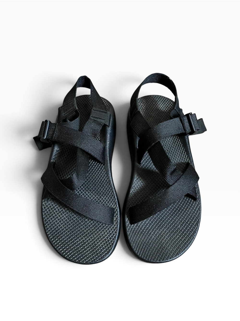 Chaco Men's Black Sandals Z/1 US 10 Wide 10W J105375W Adjustable Straps Vibram